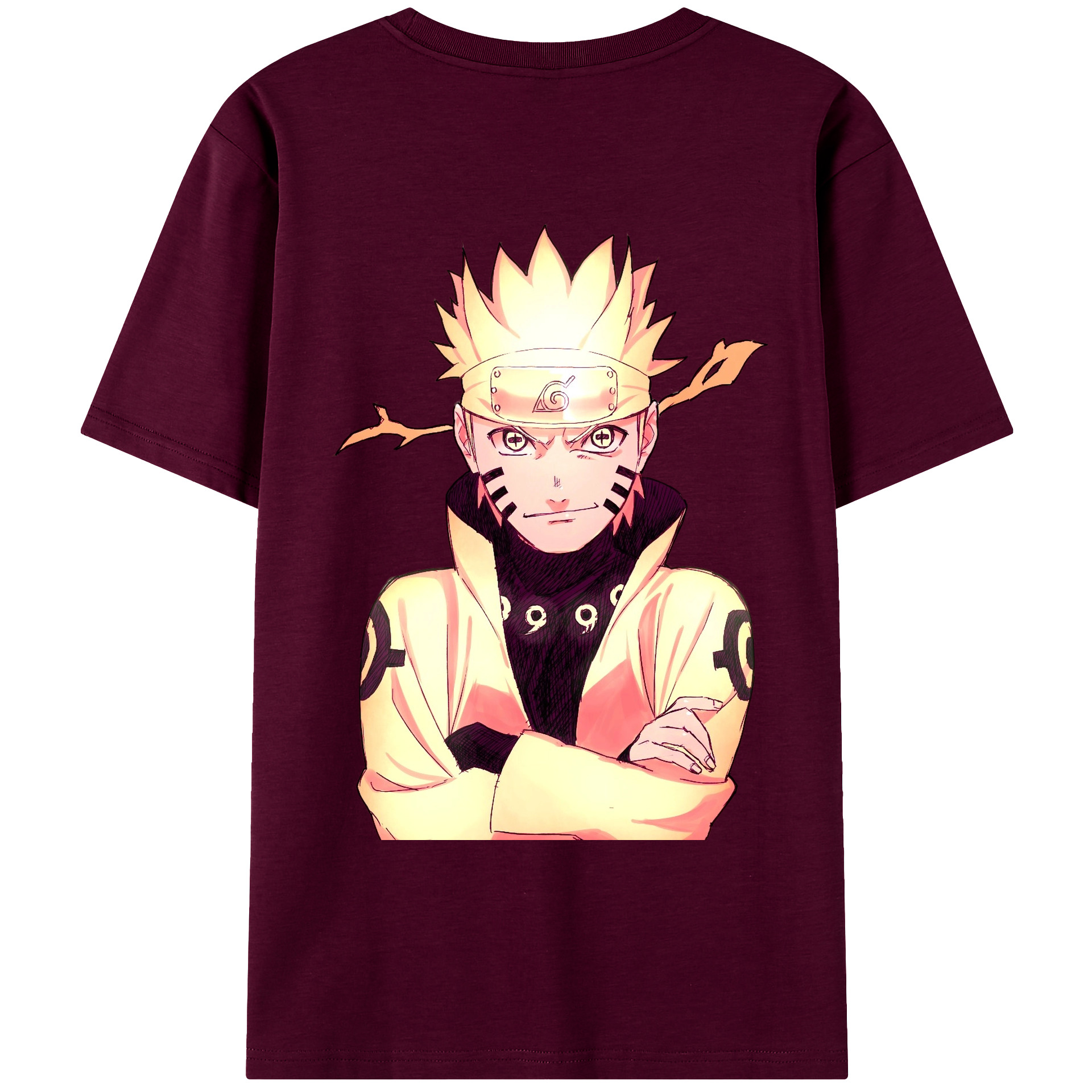 （画像用） NARUTO -ナルト- うずまき ナルト Uzumaki Naruto レディース半袖Tシャツ(バックプリント)
